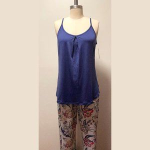 Hummingbird Park Tank & Capri Pant Set NWT – Work Blue Size S